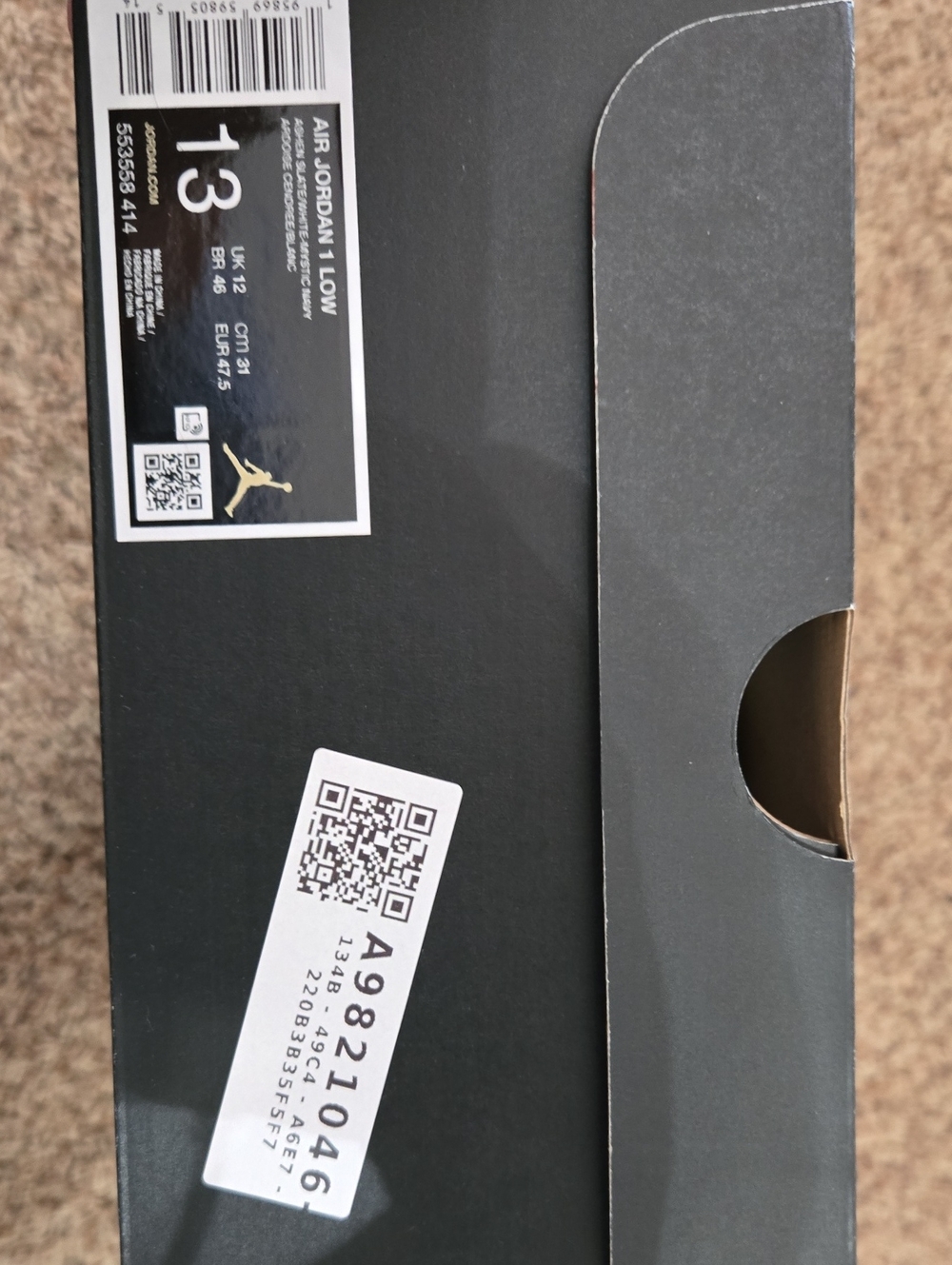 Nike Air Jordan 1 Low "Ashen Slate" - Picture 10 of 15